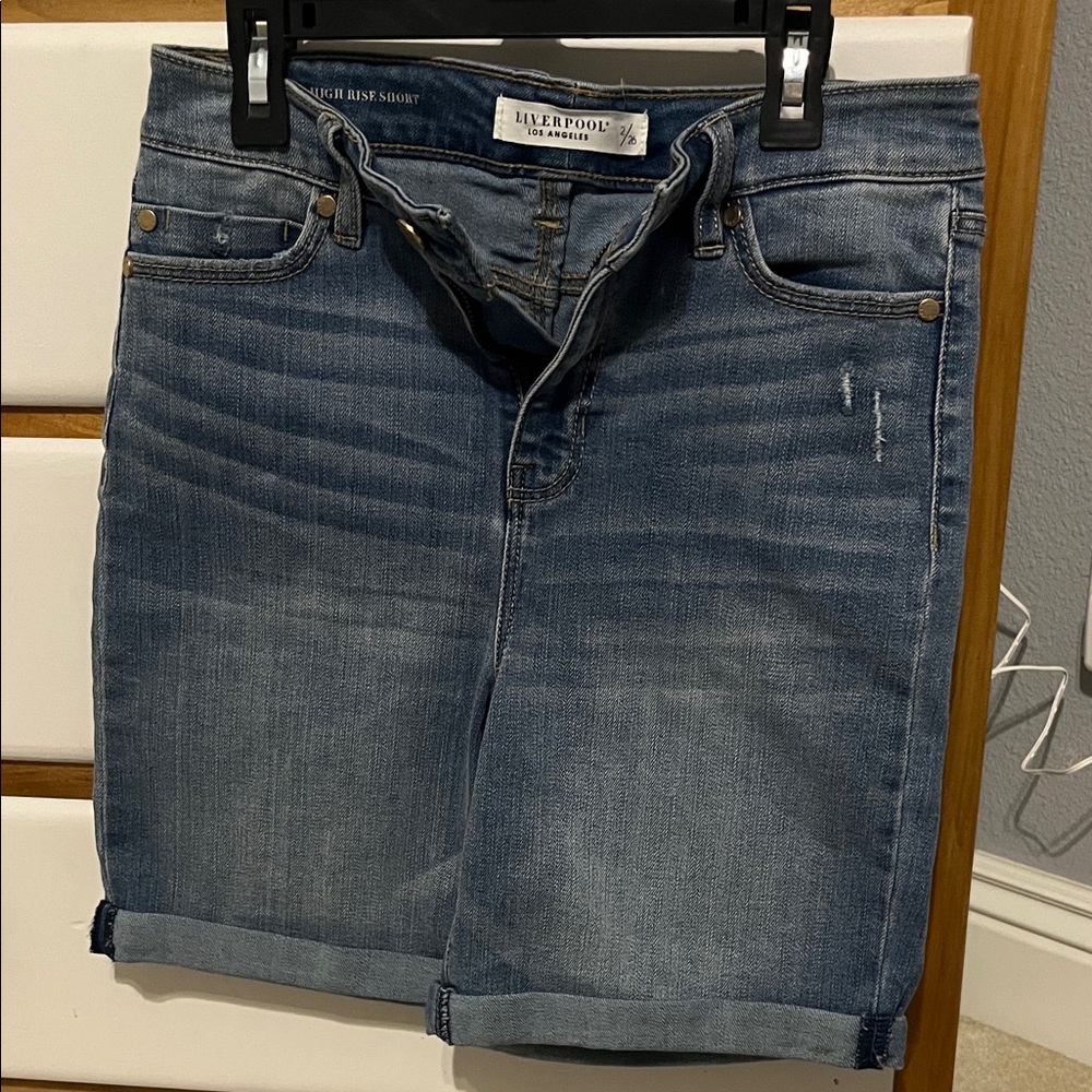 Liverpool Classic Blue Jean Shorts